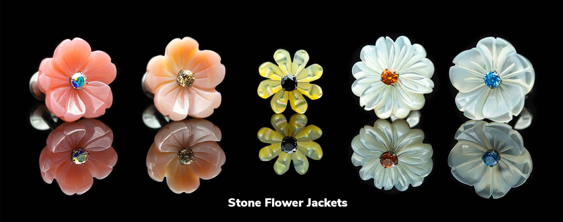 People's Jewelry Stone Flower Jackets
