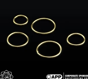 gold seam rings by people's jewelry