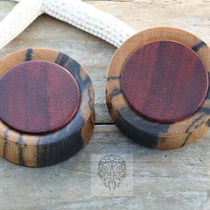 Black and White Ebony with Bloodwood Inlay