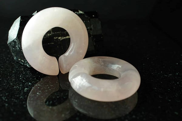 stone rings rose quartz
