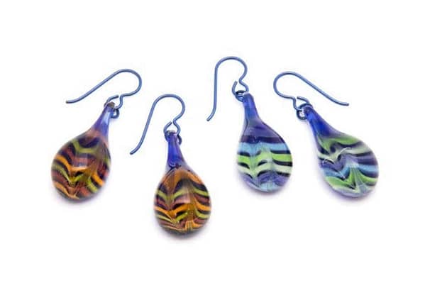 Tiger Feather Earrings