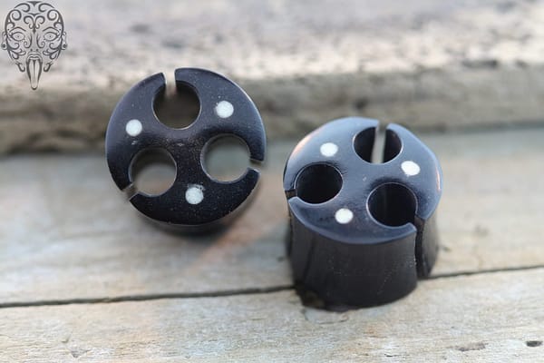 Horn Plugs with Bone Dots