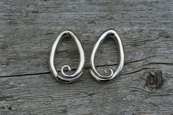 Sterling Silver Tear Coils