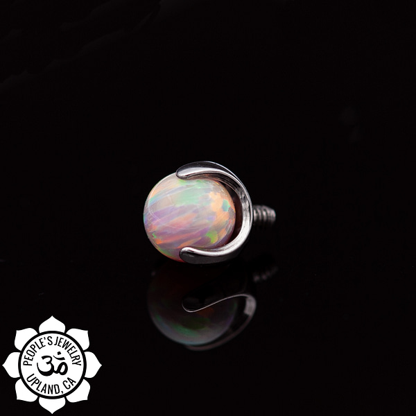 Threaded 4mm Opal Prong Balls