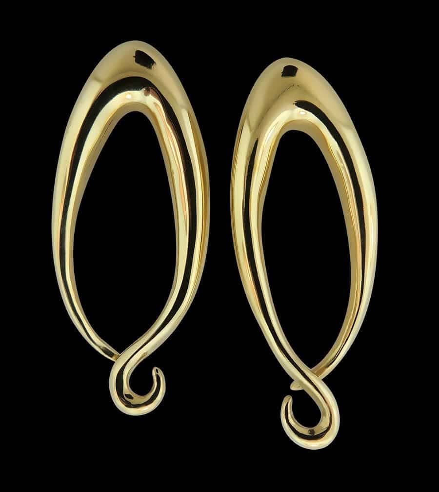 ᐈ Gold Brass Body Jewelry